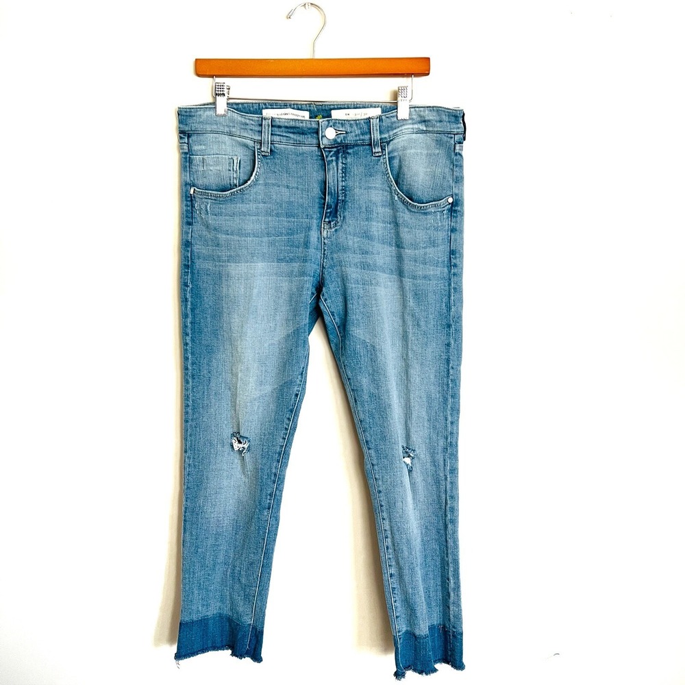PILCRO and the LETTERPRESS 'EM' HIGH-RISE WAIST ANKLE relaxed BOYFRIEND JEANS 30